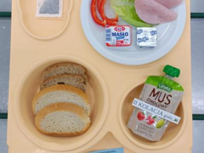 Posiłek na dzień 06.10.2025 roku - kolacja dieta podstawowa 
