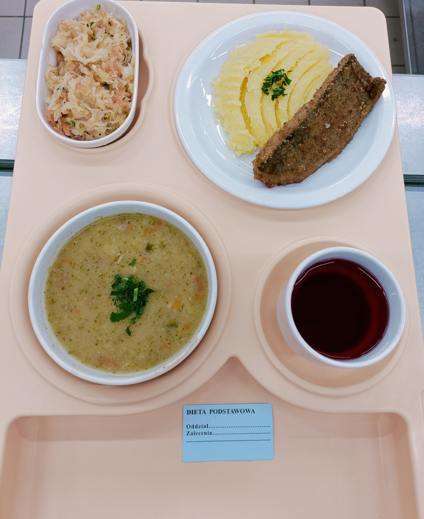 Posiłek na dzień 10.10.2025 roku - obiad dieta podstawowa 