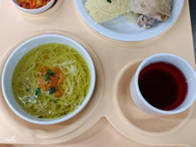 Posiłek na dzień 15.10.2025 roku - obiad dieta łatwostrawna.