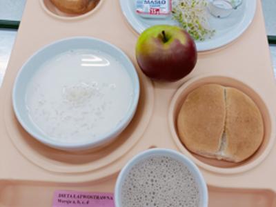Posiłek na dzień 14.10.2025 roku - śniadanie dieta łatwostrawna.