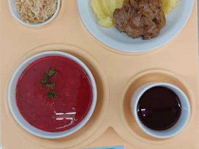 Posiłek na dzień 23.10.20245 roku - obiad dieta podstawowa.