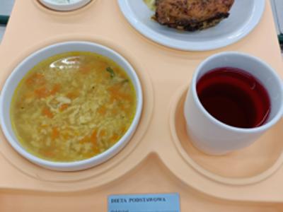 Posiłek na dzień 29.10.2025 roku - obiad dieta podstawowa.
