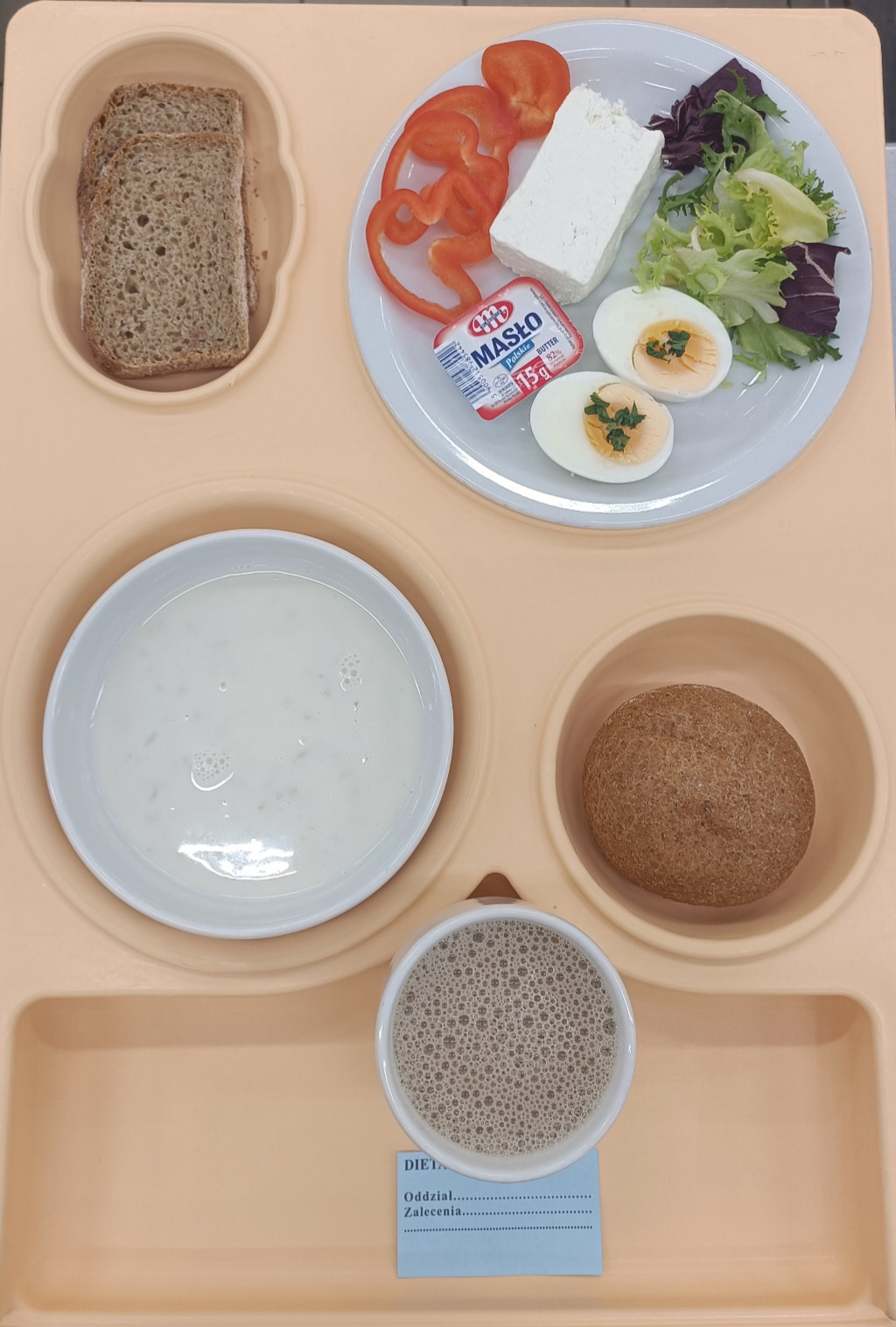 Posiłek na dzień 21.11.2025 roku - śniadanie dieta podstawowa.