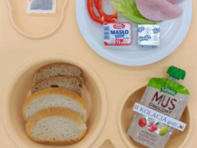 Posiłek na dzień 01.12.2025 roku - kolacja dieta podstawowa.