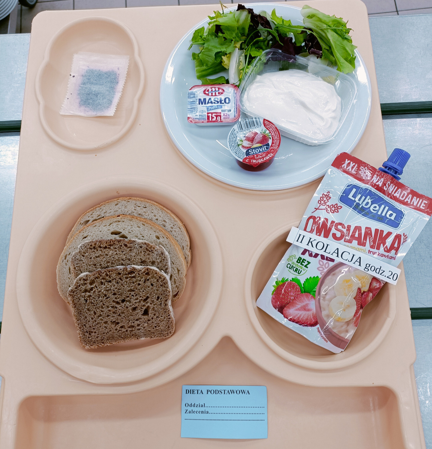 Posiłek na dzień 2.01.26 roku - kolacja dieta podstawowa