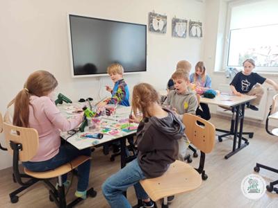 Pracowni rękodzielnicza w Gminnym Ośrodku Kultury w Stawigudzie.