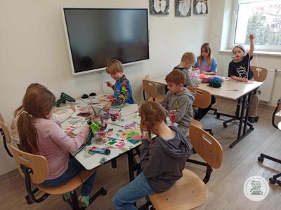 Pracowni rękodzielnicza w Gminnym Ośrodku Kultury w Stawigudzie.