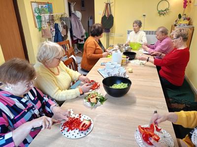 Uczestniczki klubu Seniora w Bartągu