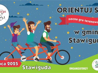 Nocna gra terenowa „Orientuj się!” w gminie Stawiguda realizowana w ramach RekreAKCJI/ Stawiguda/ 19.07.2025
