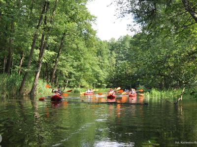 Relacja z pierwszego spływu kajakowego Łyną realizowanego w ramach RekreAKCJI/ 20.07.2025