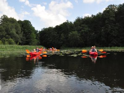 Relacja z pierwszego spływu kajakowego Łyną realizowanego w ramach RekreAKCJI/ 20.07.2025