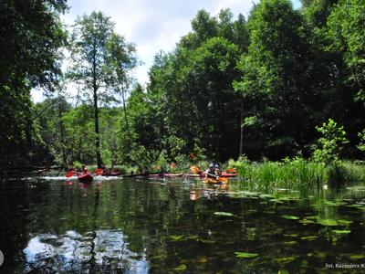 Relacja z pierwszego spływu kajakowego Łyną realizowanego w ramach RekreAKCJI/ 20.07.2025