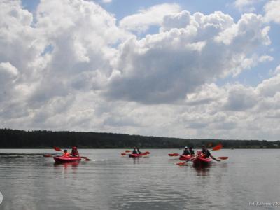 Relacja z pierwszego spływu kajakowego Łyną realizowanego w ramach RekreAKCJI/ 20.07.2025
