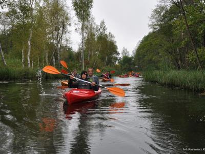 Spływ kajakowy realizowany w ramach RekreAKCJI rzeką Łyną/ 07.09.2025
