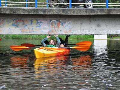 Spływ kajakowy realizowany w ramach RekreAKCJI rzeką Łyną/ 07.09.2025