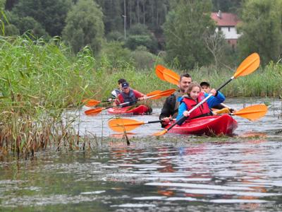 Spływ kajakowy realizowany w ramach RekreAKCJI rzeką Łyną/ 07.09.2025v