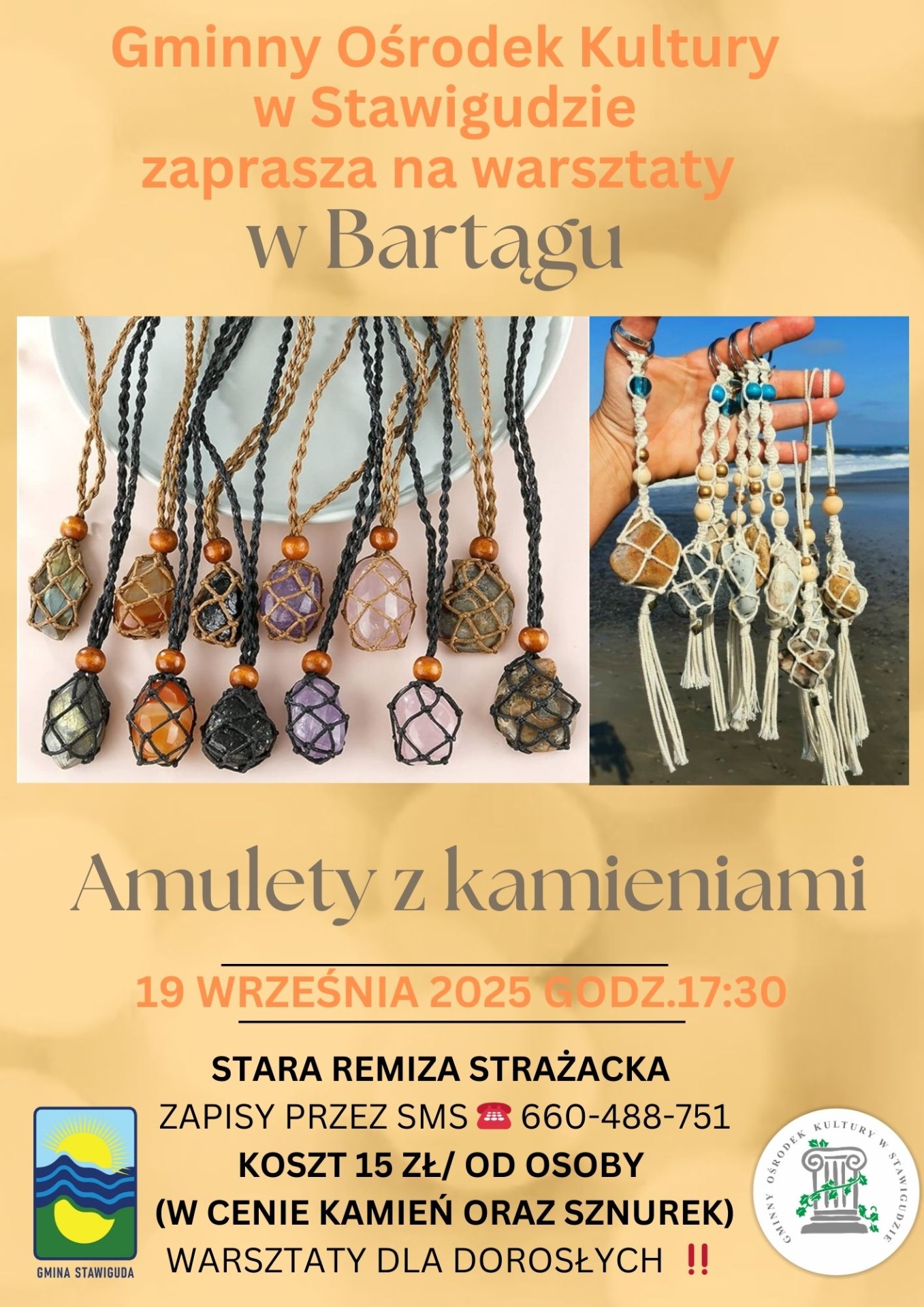 Plakat promujący warsztaty w Bartągu