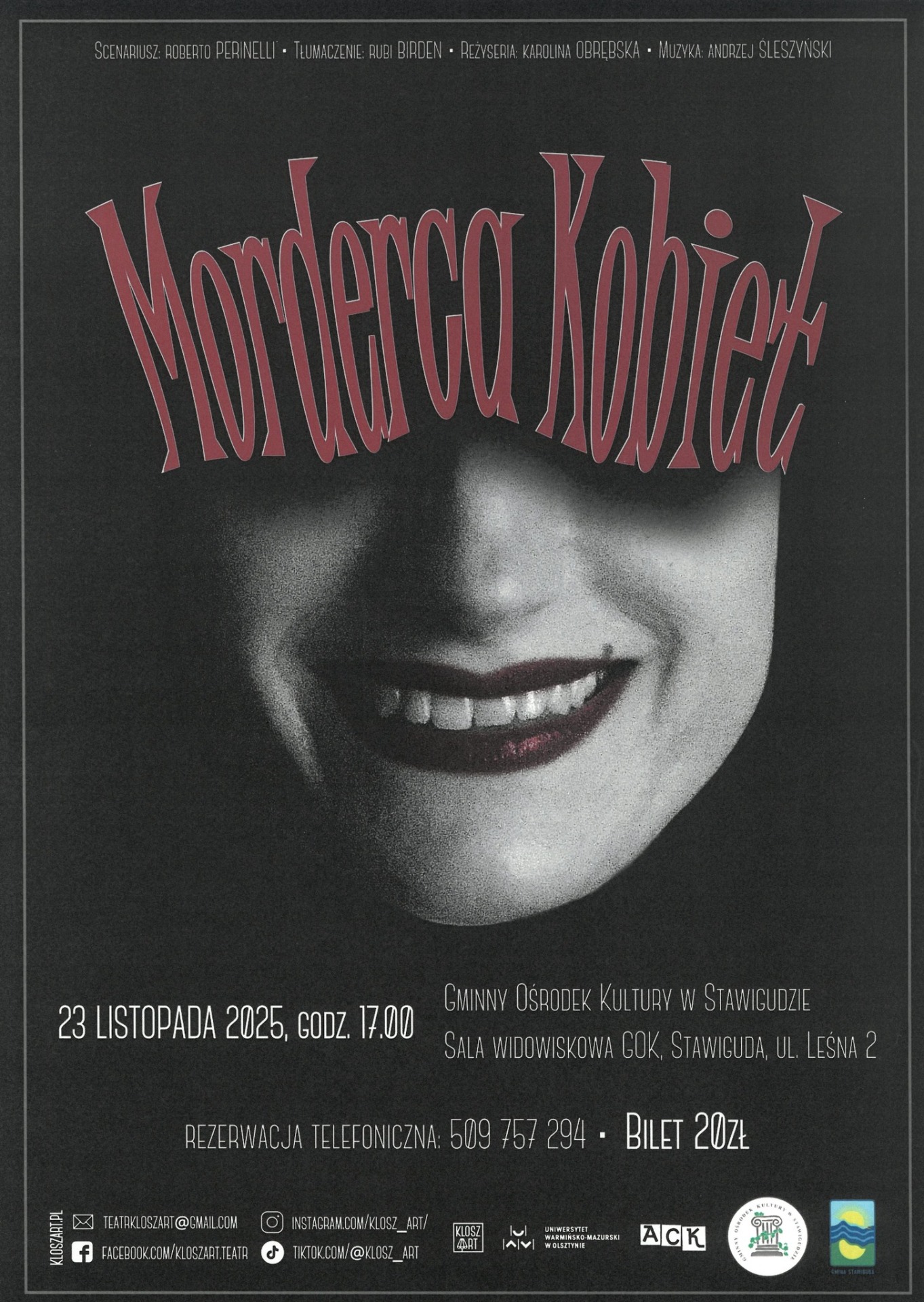 TEATR KLOSZART przedstawia: Morderca Kobiet