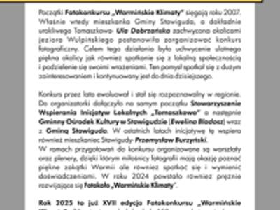 Wernisaż wystawy XVII edycji Fotokonkursu Warmińskie Klimaty/ 28.10.2025