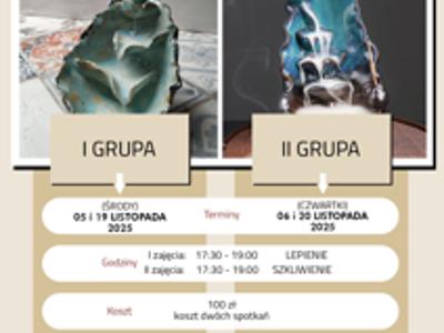 Warsztaty ceramiczne/ Kadzielniczka "wodospad"