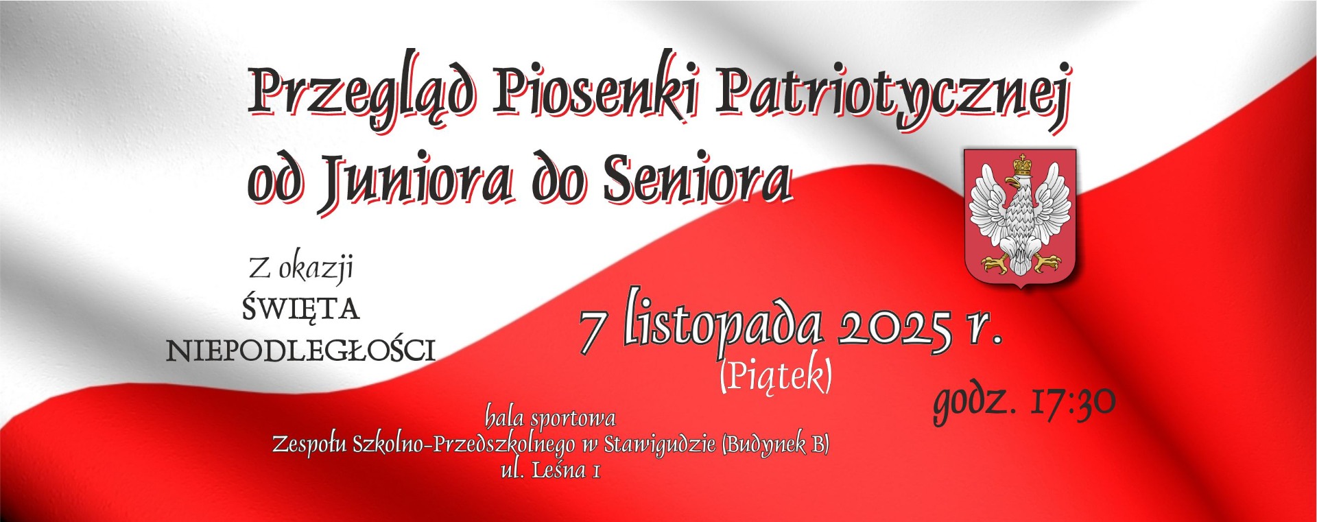 Koncert - Przegląd Piosenki Patriotycznej od juniora do seniora