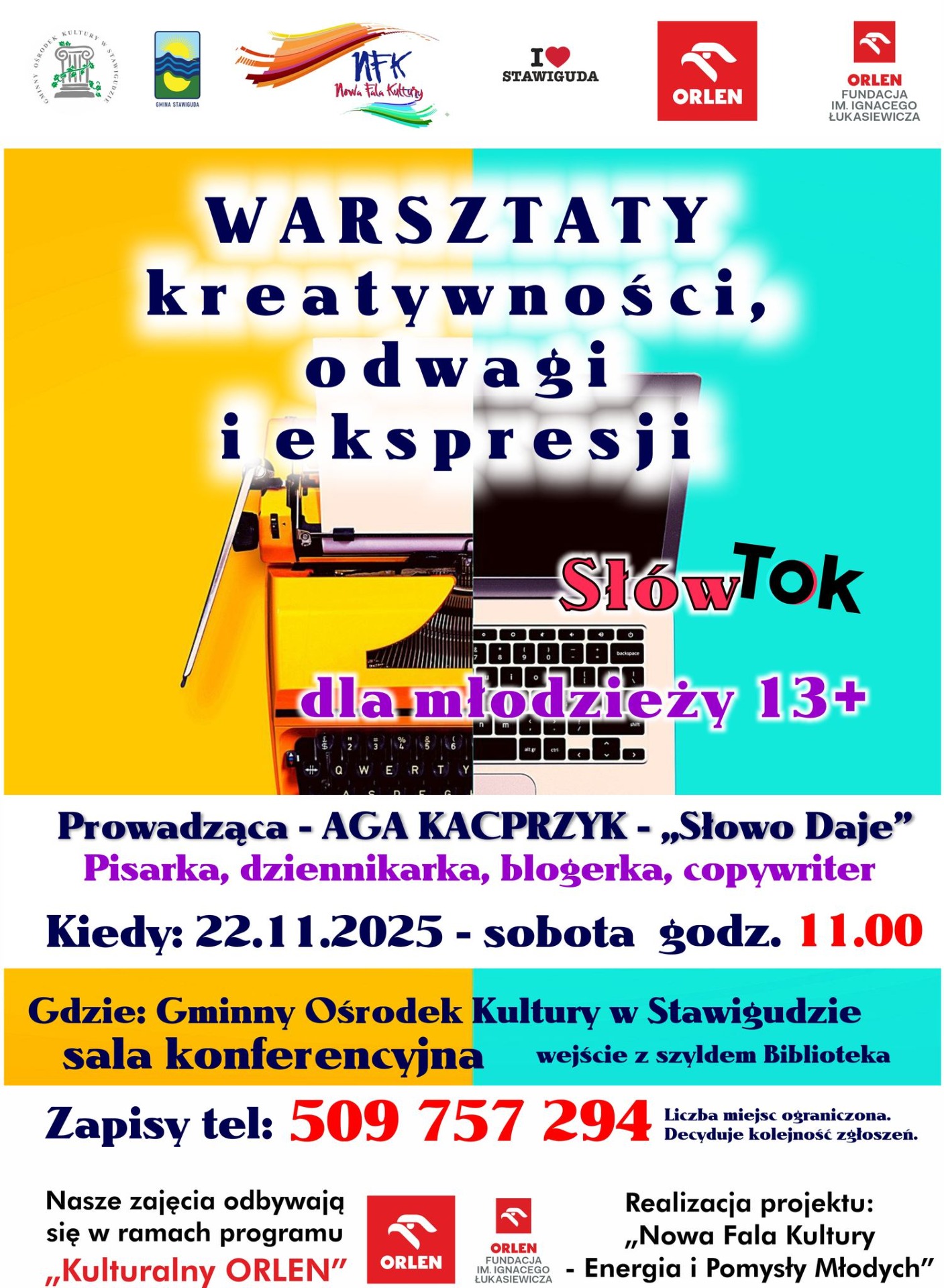 Warsztaty Słów tok- kreatywność, odwaga i ekspresja