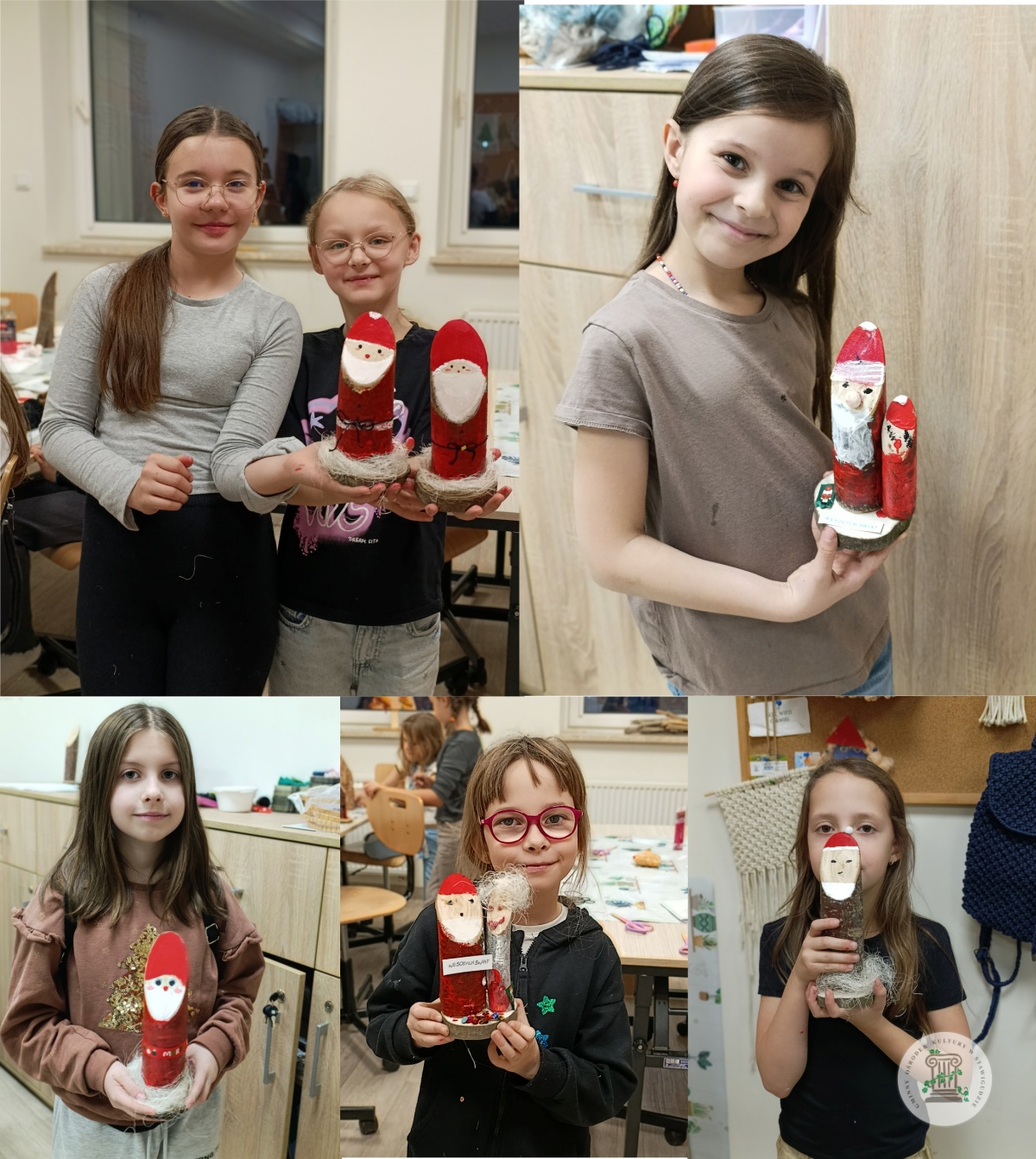 Mikołaje, czyli pomysły na świąteczne dekoracje - relacja z zajęć rękodzielniczych.