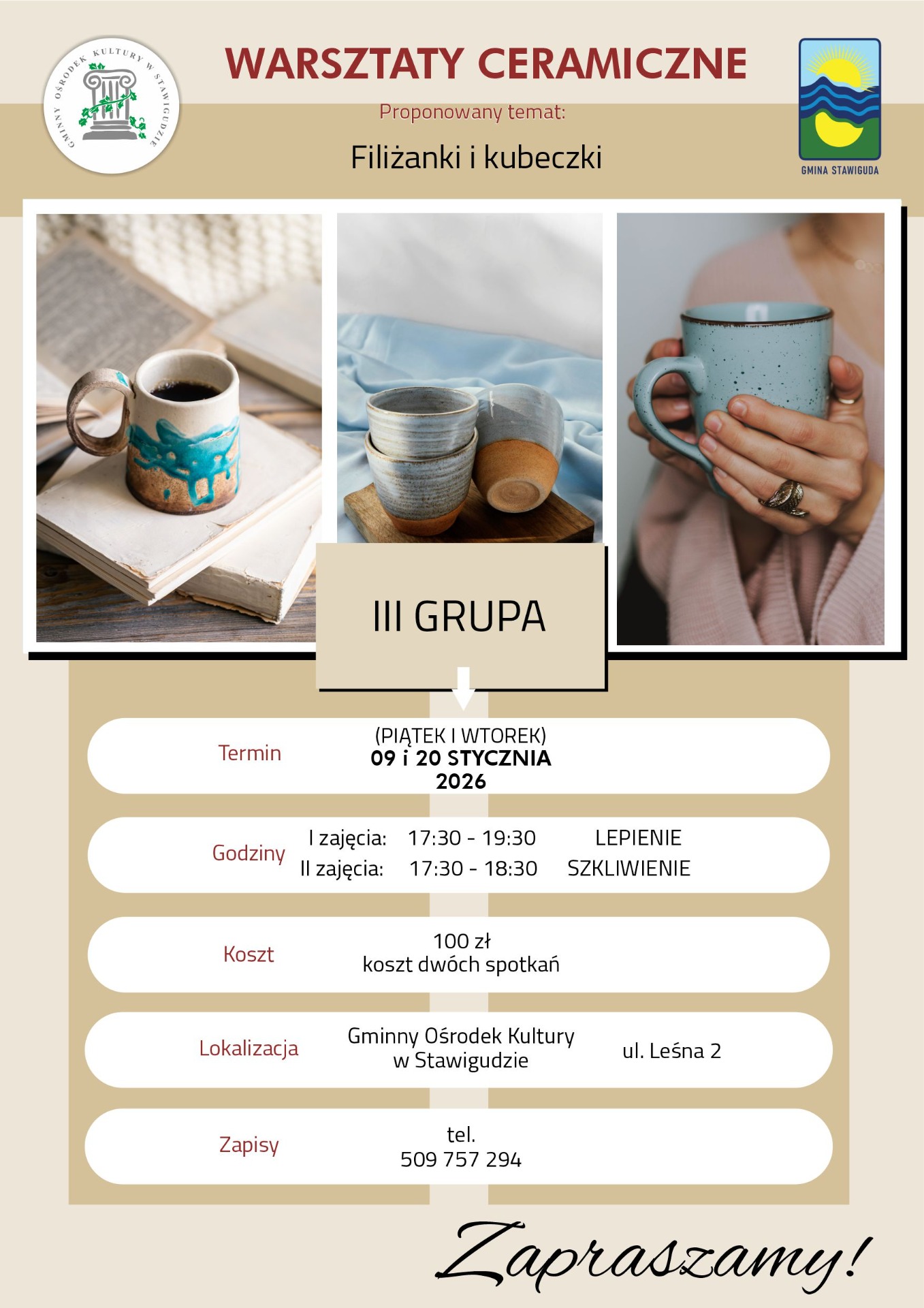 III Grupa warsztatów ceramicznych