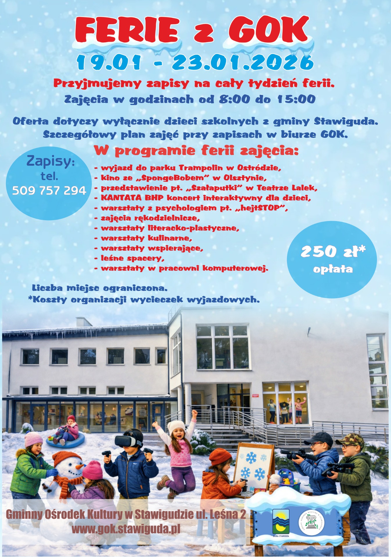 Plakat na FERIE z GOK 2026