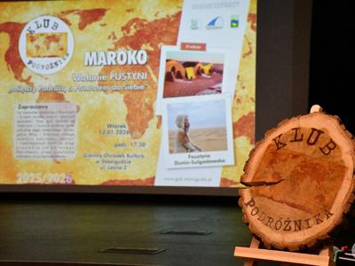 KLUB PODRÓŻNIKA/ XI edycja/ 4 spotkanie/ MAROKO 13.01.2026