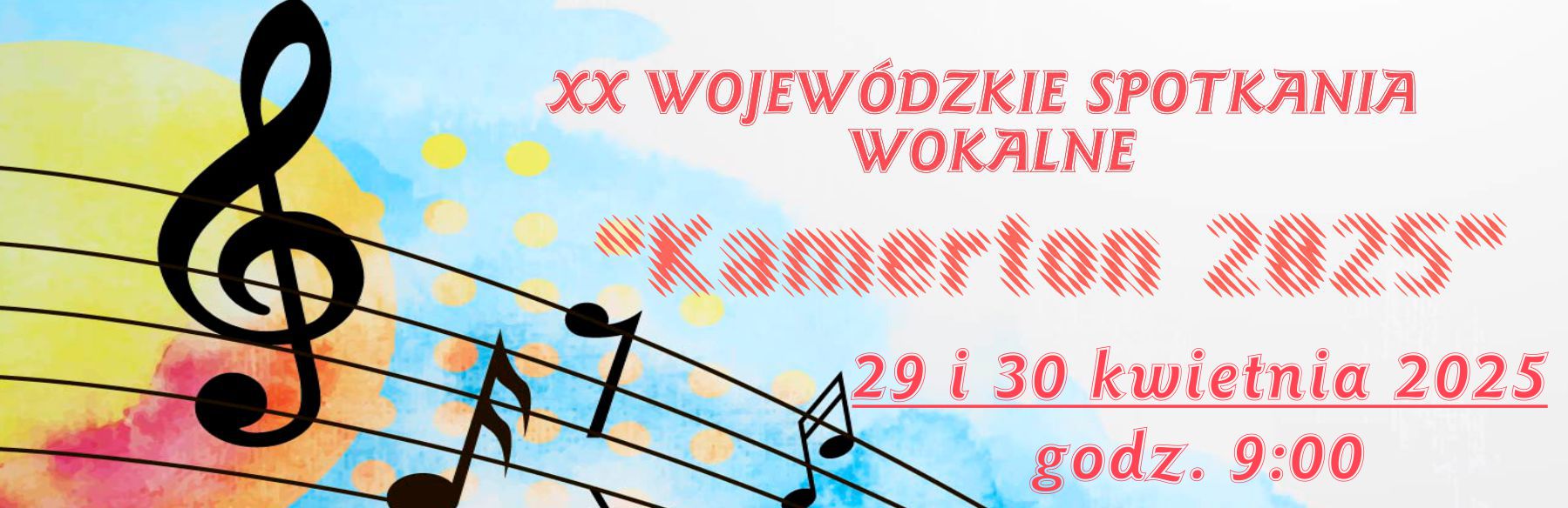 Kamerton XX wojewódzkie spotkania wokalne 2025 w dniach 29 i 30 kwietnia