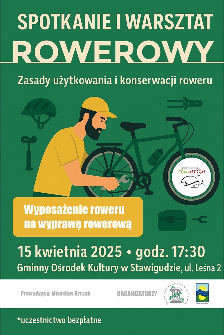 Plakat spotkanie rowerowe