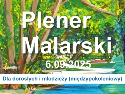 Baner wydarzenia z pleneru malarskiego w Pluskach z Ministerstwa Edukacji Narodowej