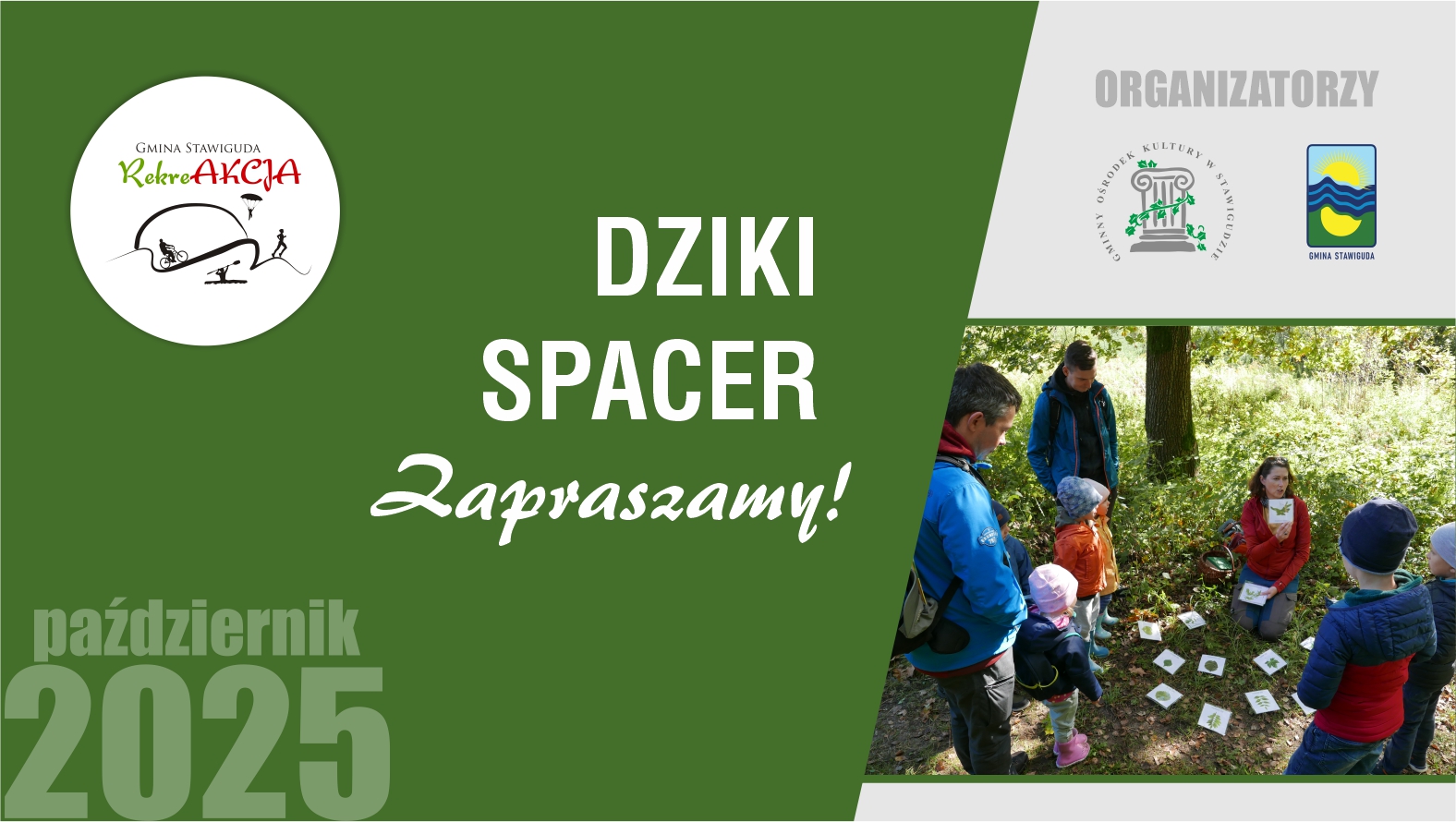 DZIKI SPACER realizowany w ramach RekreAKCJI/ Pluski/ 04.10.2025