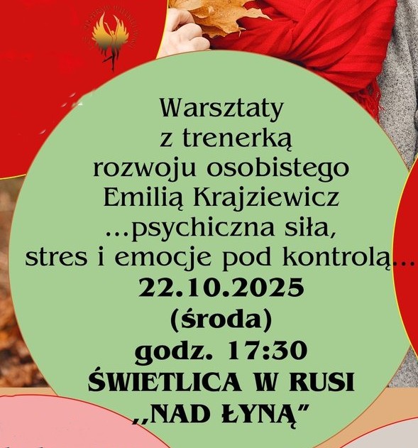 baner do zapisów na warsztaty z trenerka w Rusi