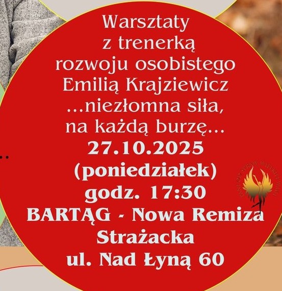 baner promujący warsztaty w Bartągu
