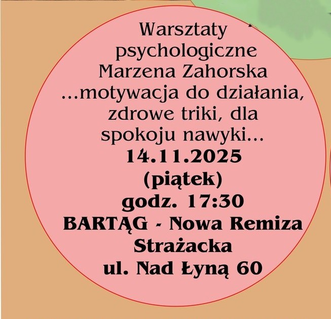 Warsztaty psychologiczne w Bartągu