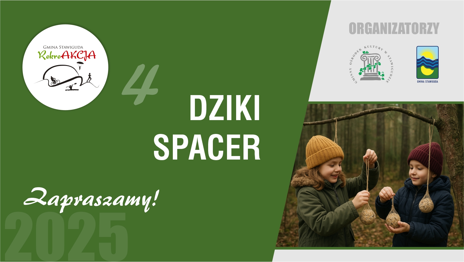 DZIKI SPACER realizowany w ramach RekreAKCJI/ Stawiguda/ 13.12.2025