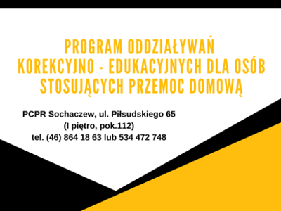 Ulotka dla sprawców przemocy 
