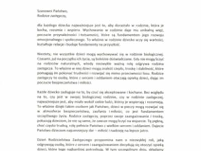Dzień Rodzicielstwa Zastępczego - życzenia Agnieszki Dziemianowicz-Bąk - Ministry rodziny, pracy i polityki społecznej Polski strona 1