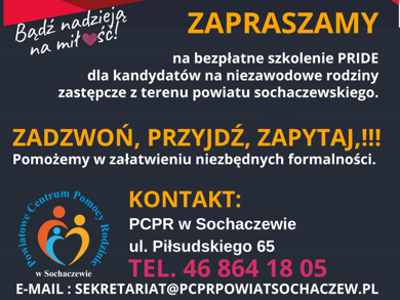 plakat szkolenie Pride