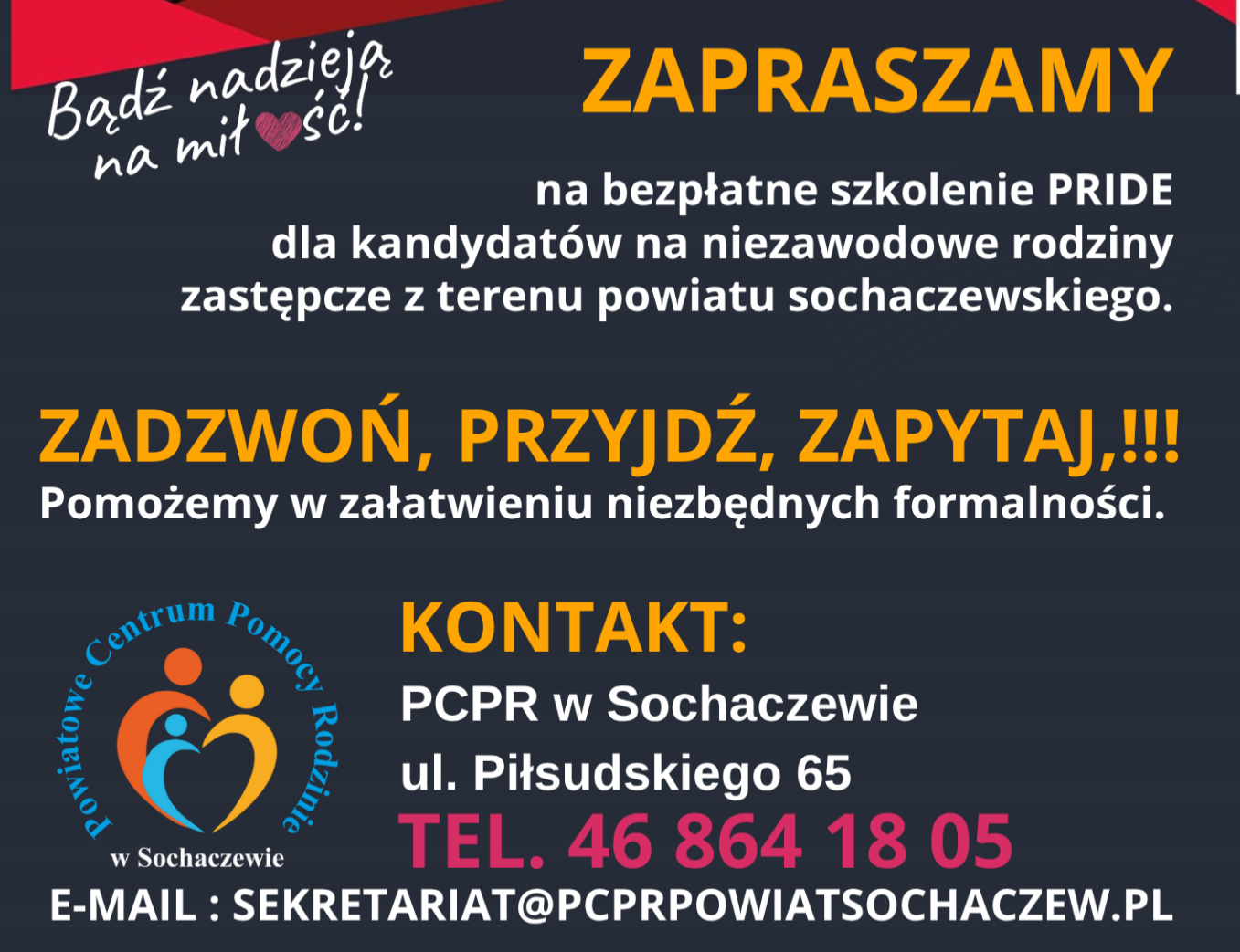 plakat szkolenie Pride