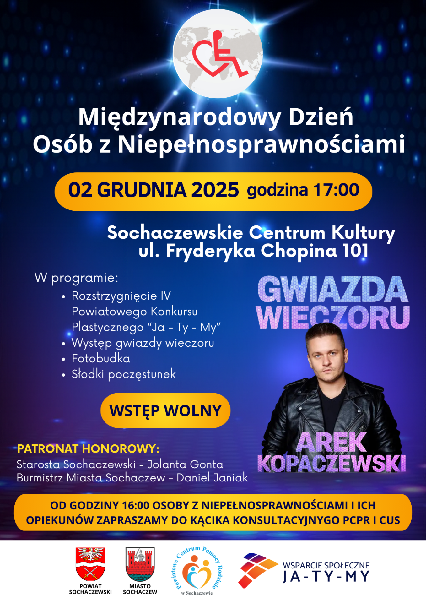 Plakat Międzynarodowy Dzień Osób z Niepełnosprawnościami