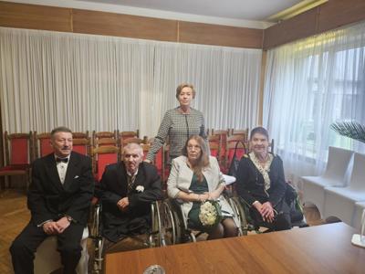 Ślub mieszkańców DPS w Młodzieszynie