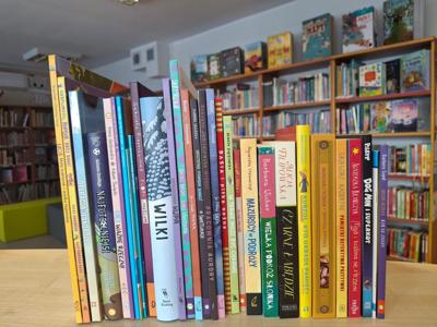 książki ustawione grzbietami