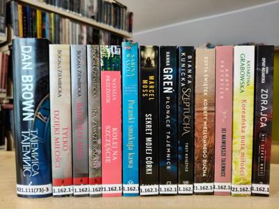 książki ustawione grzbietami