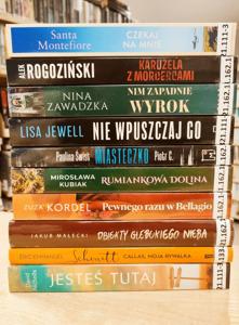 książki ustawione grzbietami
