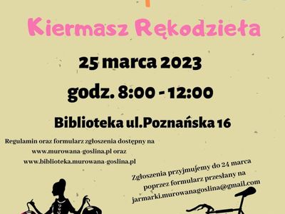Plakat informujący o pchlim targu