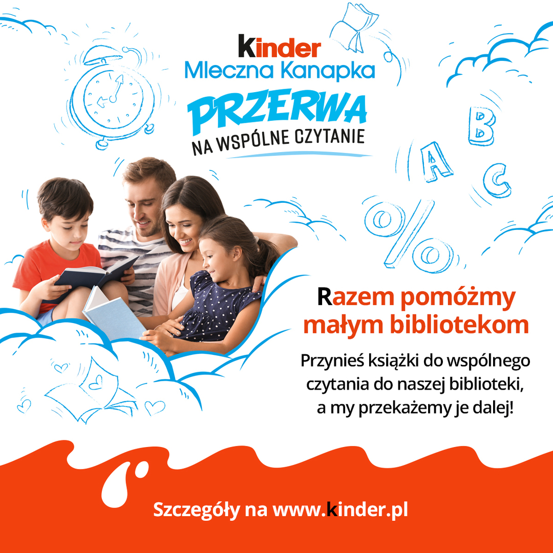 Przerwa na wspólne czytanie plakat