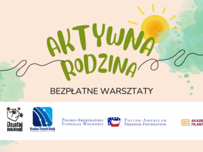 Zielony napis aktywna rodzina